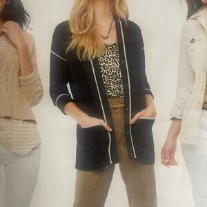 Large Black CAbi Comfort Cardigan